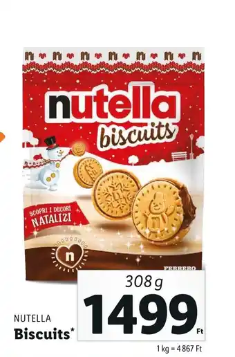 Lidl NUTELLA Biscuits 308g ajánlat