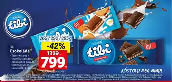Lidl TIBI Csokoládé 195g ajánlat