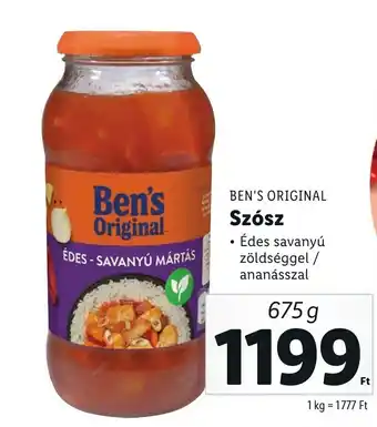 BEN'S ORIGINAL Szósz 675g