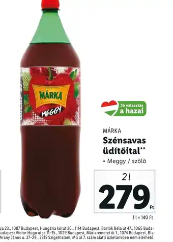 MÁRKA Szénsavas üdítőital 2l