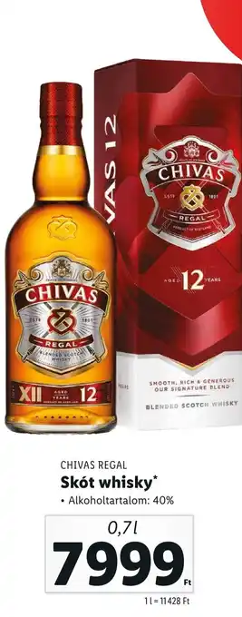 CHIVAS REGAL Skót whisky 0,7l