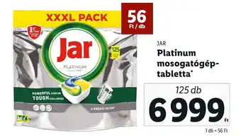 JAR Platinum mosogatógép-tabletta 125db