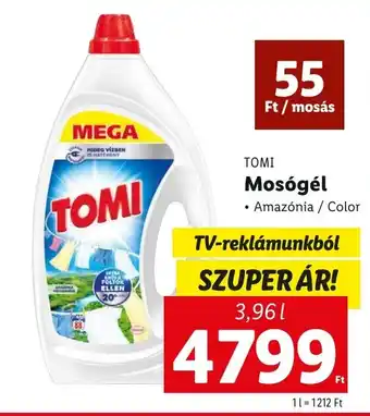 Lidl TOMI Mosógél 3,96l ajánlat