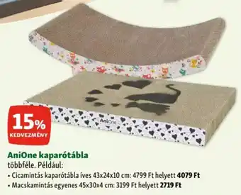Fressnapf AniOne kaparótábla ajánlat