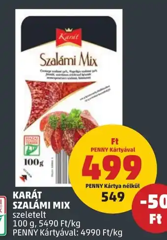 PENNY KARÁT SZALÁMI MIX 100 g ajánlat