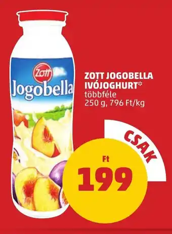 PENNY ZOTT JOGOBELLA IVÓJOGHURT 250 g ajánlat