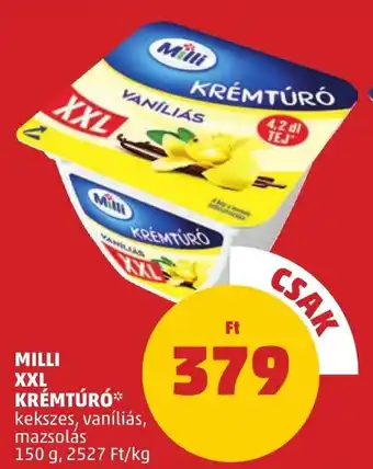 PENNY MILLI XXL KRÉMTÚRÓ 150 g ajánlat