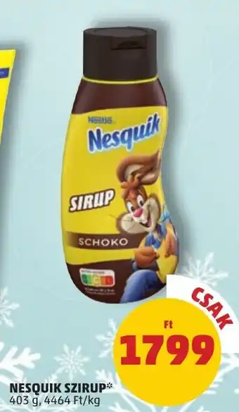 PENNY NESQUIK SZIRUP 403 g ajánlat