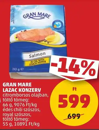 PENNY GRAN MARE LAZAC KONZERV 66 / 55 g ajánlat
