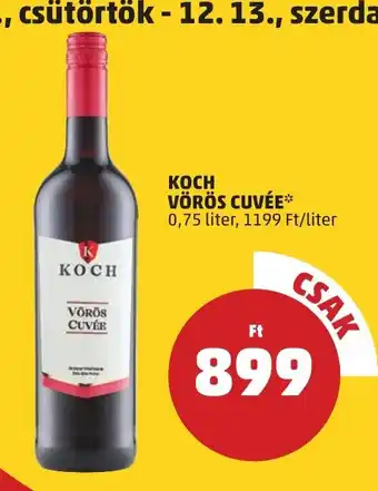 PENNY KOCH VÖRÖS CUVÉE 0,75 l ajánlat
