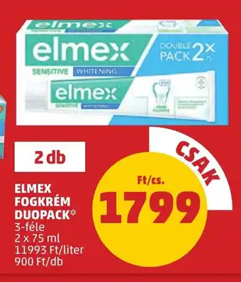 ELMEX FOGKRÉM DUOPACK 2 x 75 ml