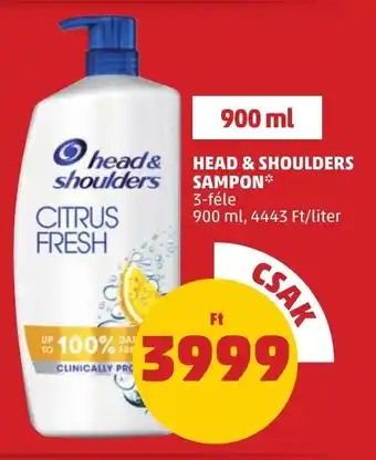 HEAD & SHOULDERS SAMPON 900 ml