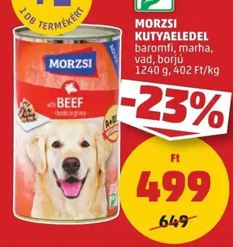 PENNY MORZSI KUTYAELEDEL 1240 g ajánlat