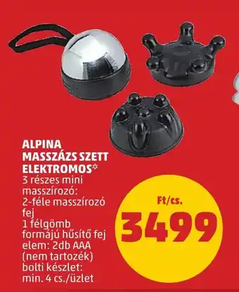 PENNY ALPINA MASSZÁZS SZETT ELEKTROMOS 3 részes ajánlat