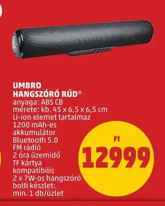 PENNY UMBRO HANGSZÓRÓ RÚD 1 db ajánlat