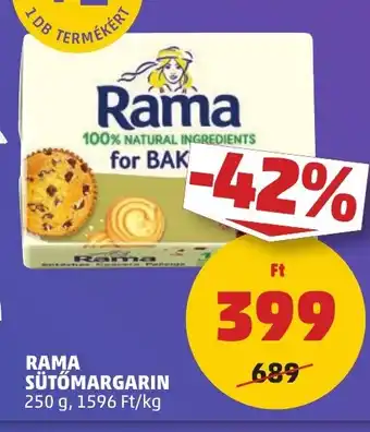PENNY RAMA SÜTŐMARGARIN 250 g ajánlat