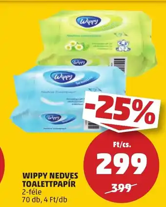 PENNY WIPPY NEDVES TOALETTPAPÍR 70 db ajánlat