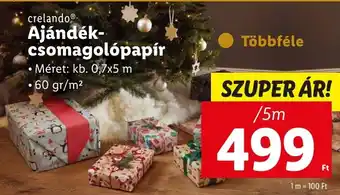 crelando Ajándék-csomagolópapír 5 m