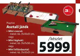 Lidl Playtive Asztali játék 1 készlet ajánlat
