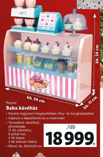 Lidl Playtive Baba kávéház 1 db ajánlat