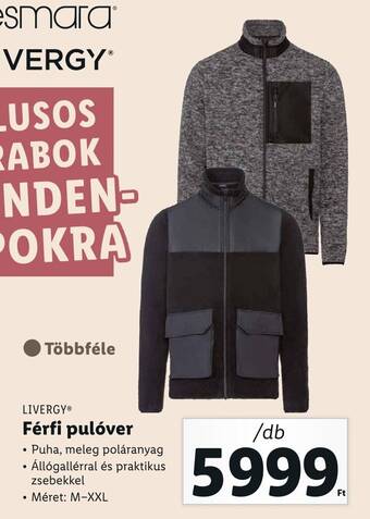 Lidl LIVERGY Férfi pulóver 1 db ajánlat