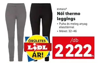 Lidl esmara Női thermo leggings 1 db ajánlat