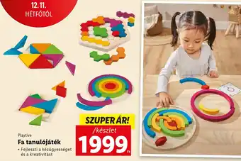 Lidl Playtive Fa tanulójáték 1 készlet ajánlat