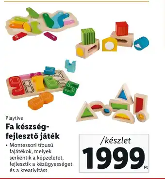 Lidl Playtive Fa készség-fejlesztő játék 1 készlet ajánlat