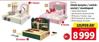Playtive Játék konyha / smink-asztal / munkapad 1 készlet