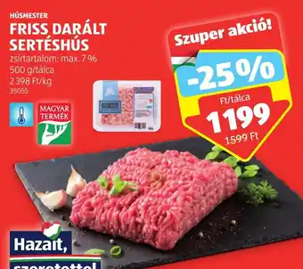 ALDI HÚSMESTER FRISS DARÁLT SERTÉSHÚS 500 g ajánlat