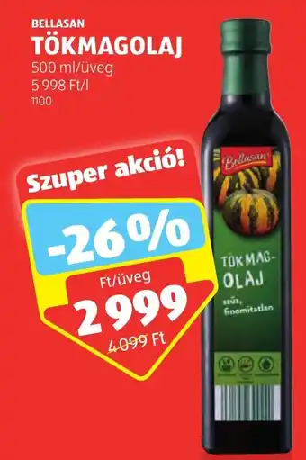ALDI BELLASAN TÖKMAGOLAJ 500 ml ajánlat