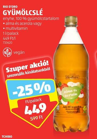 ALDI RIO D'ORO GYÜMÖLCSLÉ 1 l ajánlat