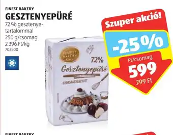 FINEST BAKERY GESZTENYEPÜRÉ 250 g