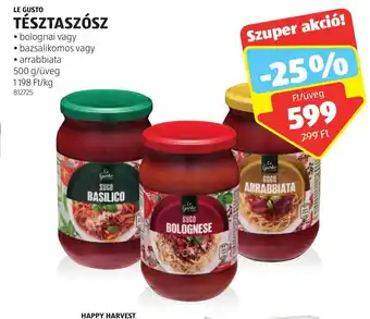 ALDI LE GUSTO TÉSZTASZÓSZ 500 g ajánlat