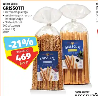 ALDI CUCINA NOBILE GRISSOTTI 200 g ajánlat