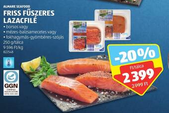 ALDI ALMARE SEAFOOD FRISS FŰSZERES LAZACFILÉ 250 g ajánlat