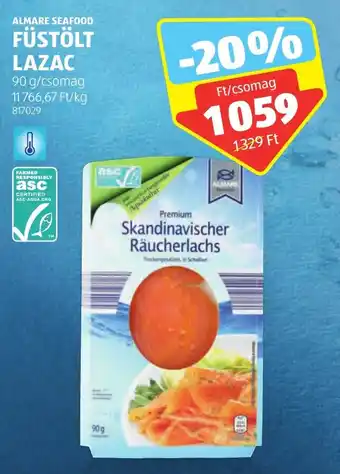 ALDI ALMARE SEAFOOD FÜSTÖLT LAZAC 90 g ajánlat