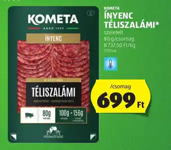 ALDI KOMETA ÍNYENC TÉLISZALÁMI 80 g ajánlat