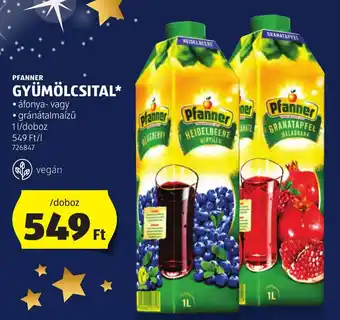 ALDI PFANNER GYÜMÖLCSITAL 1 l ajánlat