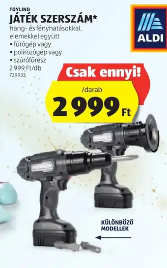 ALDI TOYLINO JÁTÉK SZERSZÁM 1 db ajánlat