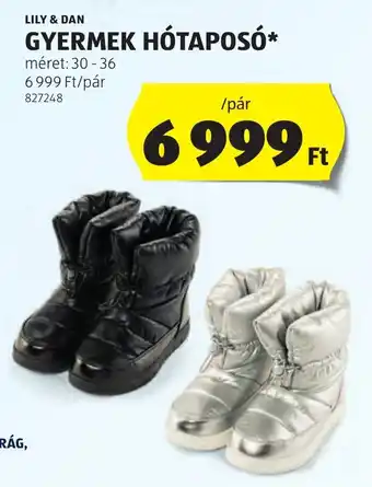 ALDI LILY & DAN GYERMEK HÓTAPOSÓ méret: 30-36 ajánlat
