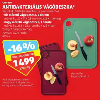 CROFTON ANTIBAKTERIÁLIS VÁGÓDESZKA