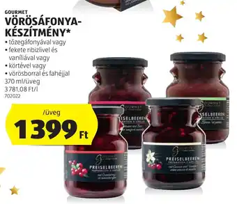 ALDI GOURMET VÖRÖSÁFONYA-KÉSZÍTMÉNY 370ml ajánlat