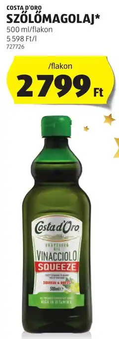 COSTA D'ORO SZŐLŐMAGOLAJ 500ml