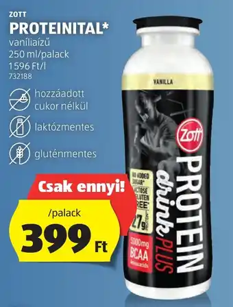 ALDI ZOTT PROTEINITAL 250ml ajánlat