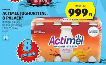 DANONE ACTIMEL JOGHURTITAL, 8 PALACK 8x100g