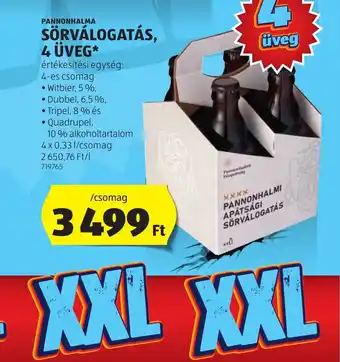 PANNONHALMA SÖRVÁLOGATÁS 4 ÜVEG 4x0,33l