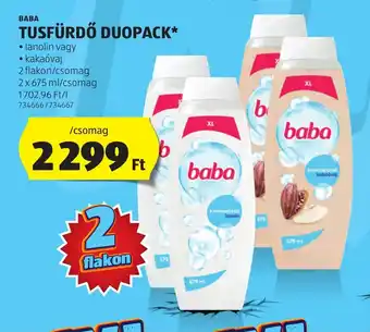 ALDI BABA TUSFÜRDŐ DUOPACK 2x675ml ajánlat