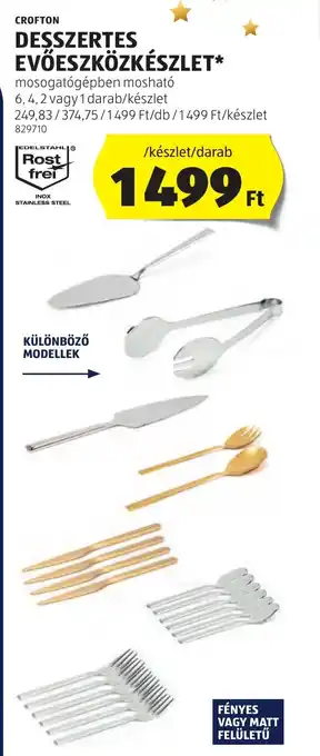 ALDI CROFTON DESSZERTES EVŐESZKÖZKÉSZLET ajánlat