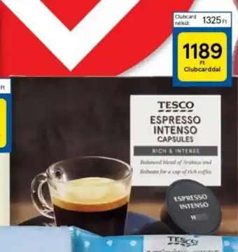 Tesco TESCO ESPRESSO INTENSO CAPSULES ajánlat